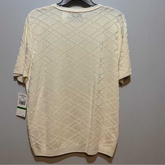 NWT Alfred Dunner Ivory Knit Top. Size L - Picture 4 of 6